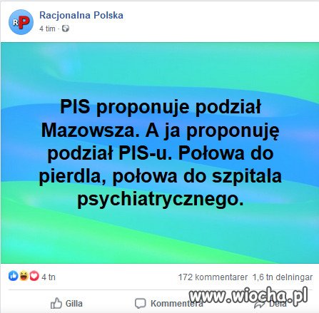 Dobry podział...