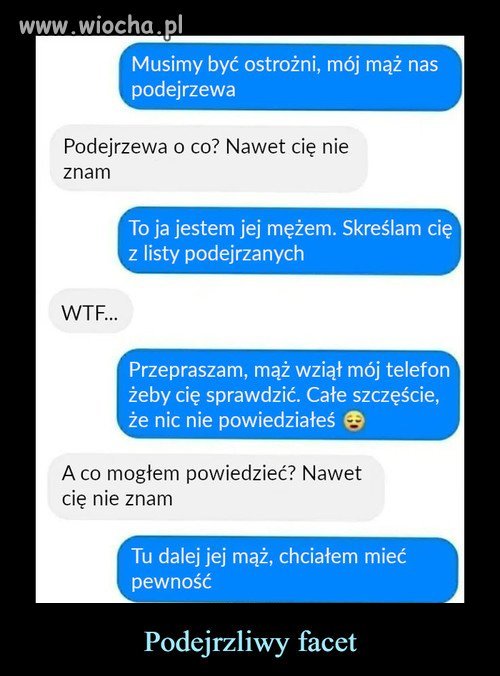 Podejrzliwy facet