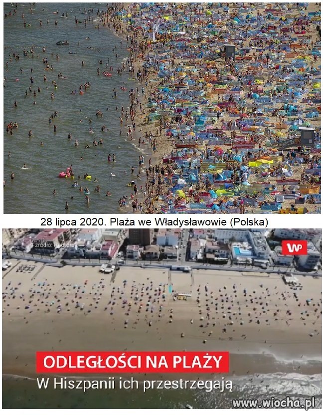 Na plaży słońce praży