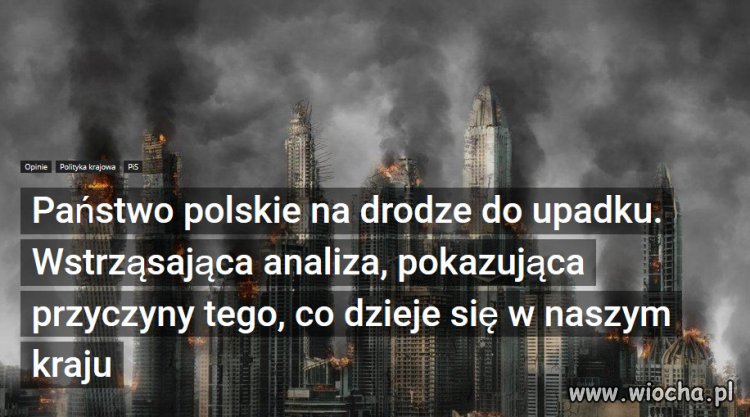Polskie okienko 30 lat wolności zamyka się.