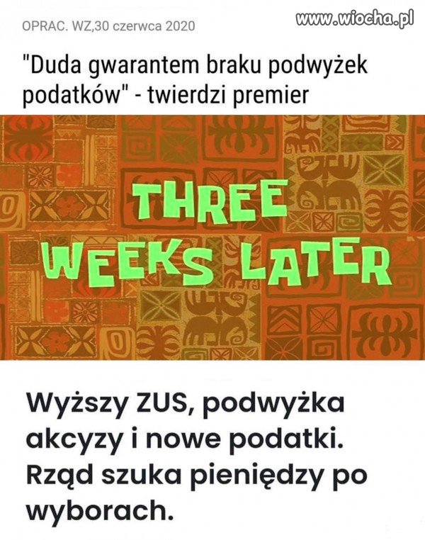 Obiecanki cacanki - po trzech tygodniach 