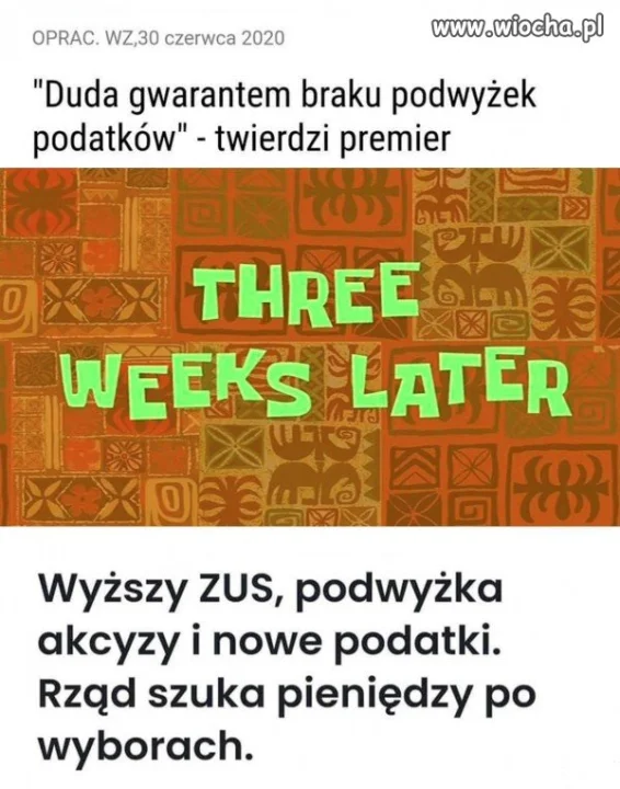 Obiecanki cacanki - po trzech tygodniach 