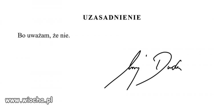 Wyciekło uzasadnienie kolejnego