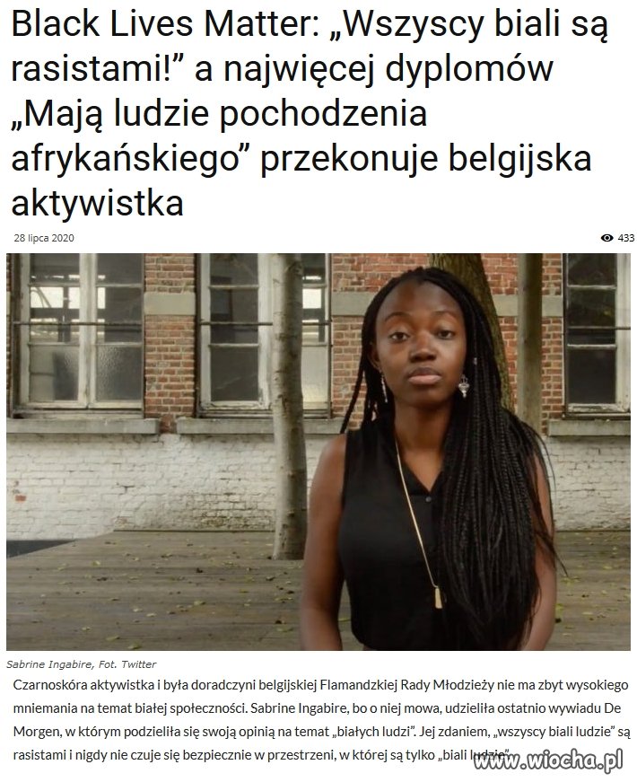 I pomyśleć, że gdyby nie ci źli biali