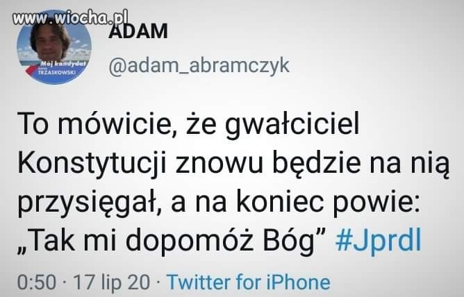 I będzie klęczał przez 5 lat. 