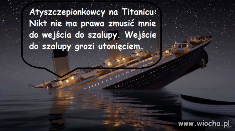 Antyszczepionkowcy na Titanicu