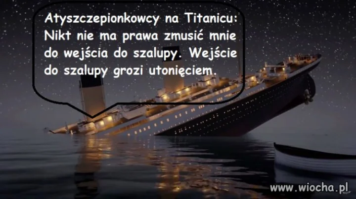 Antyszczepionkowcy na Titanicu