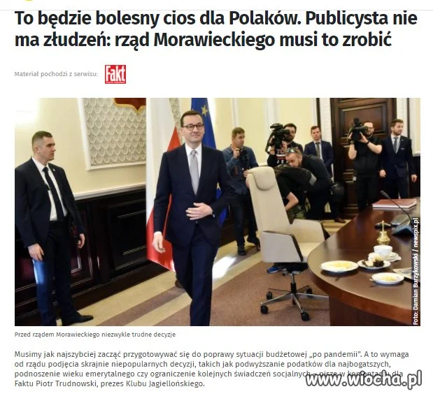 To będzie bolesny cios,