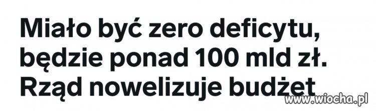 100 mld w tą czy w tą, co za różnica