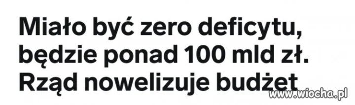 100 mld w tą czy w tą, co za różnica
