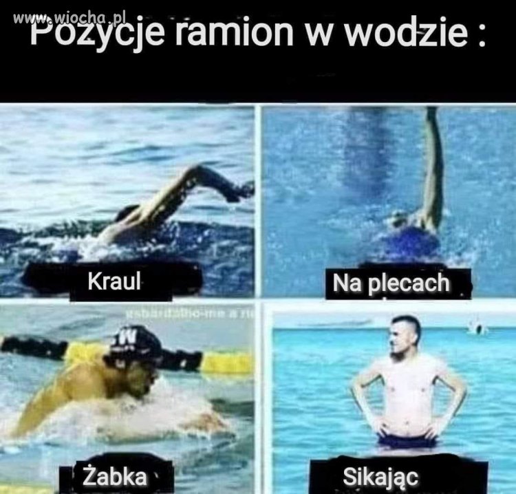 Pozycja w wodzie 