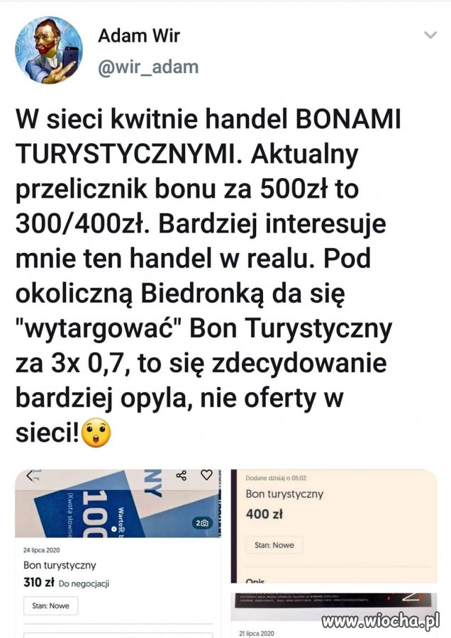 Handelek już kwitnie ...