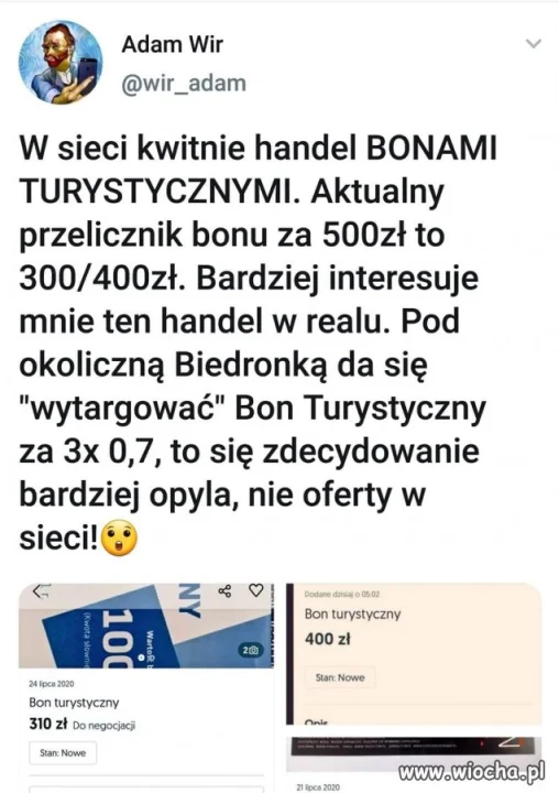 Handelek już kwitnie ...