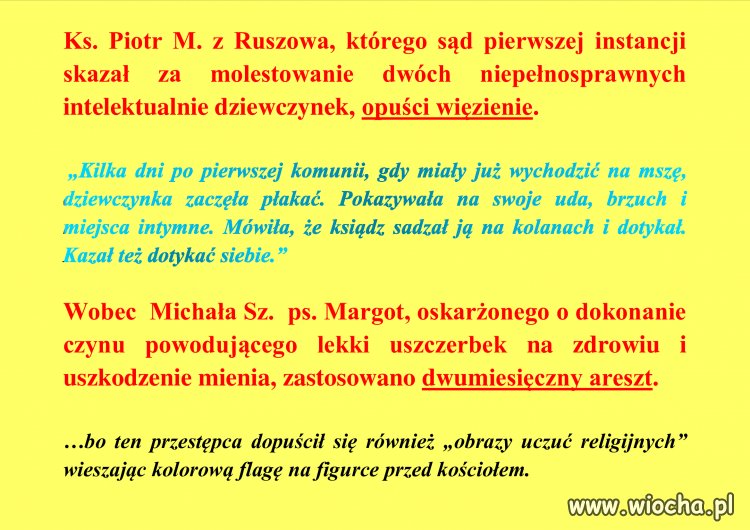 Nie bronię nikogo, ale...