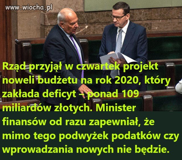 Rekordowy deficyt, ale Kościński deklaruje...  