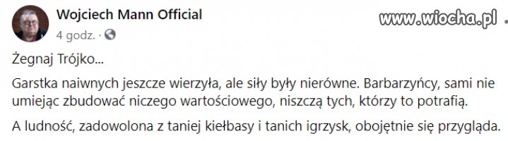 Co się zbuduje to się zrujnuje ...
