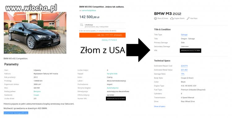 Złom z USA jako bezwypadkowy
