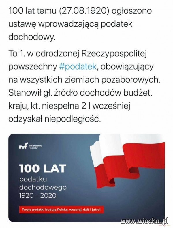 Jubileusz - Podatek dochodowy