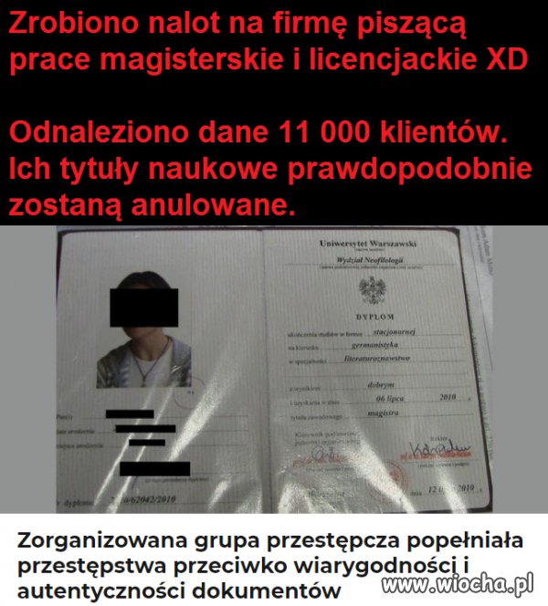 Nalot na wykształcenie?