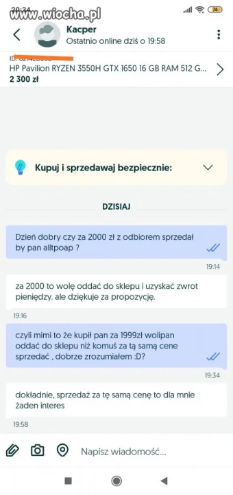 Kacper mistrz sprzedaży !!!