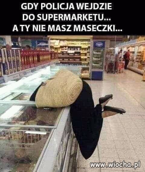 Gdy zapomnisz maseczki 