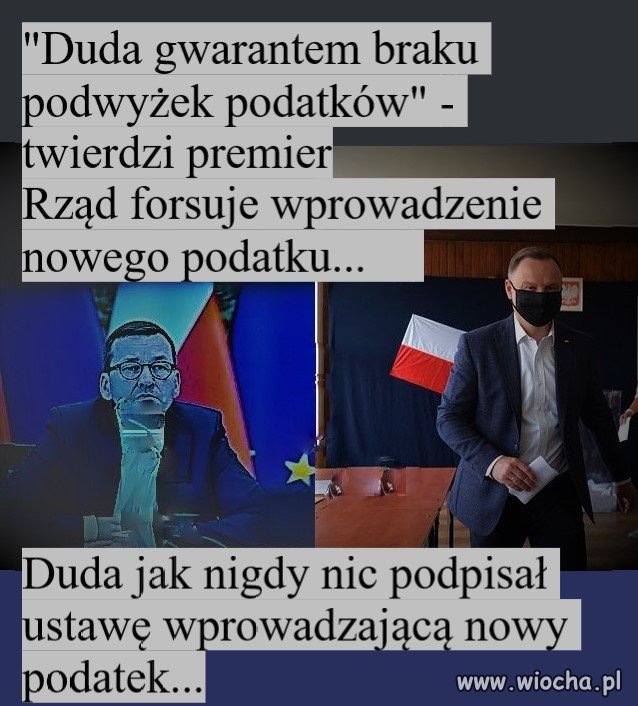 Za naszych rządów nie będzie podwyżek podatków...   