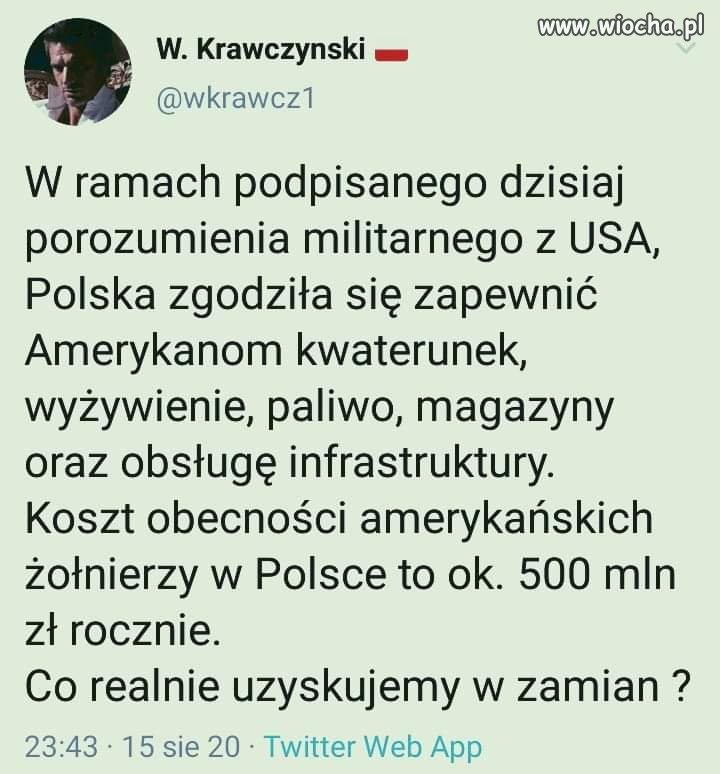 Co w zamian?