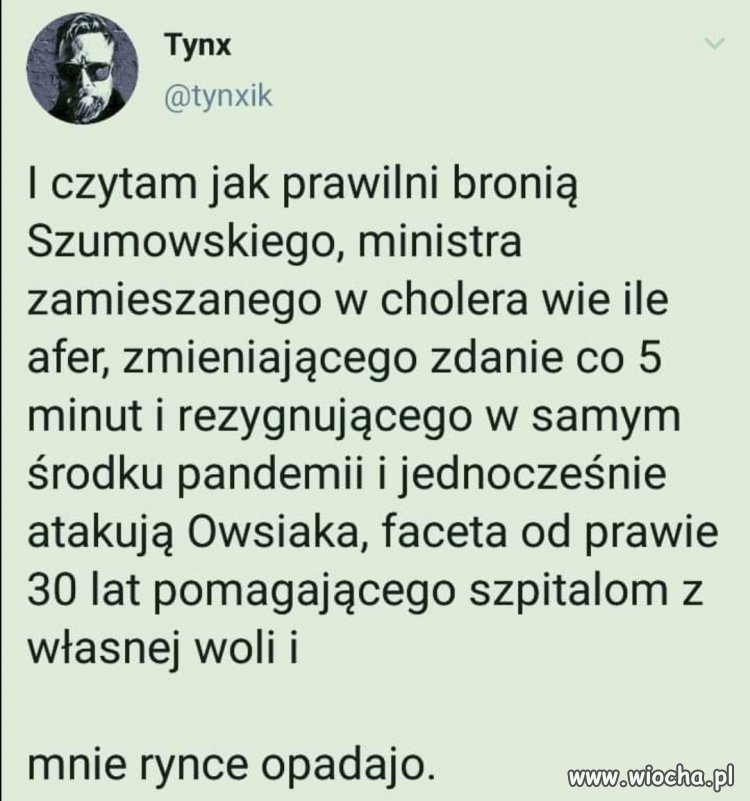 Rynce opadajo