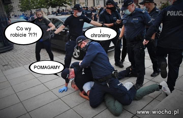 Nowe hasło policji POMAGAMY I CHRONIMY
