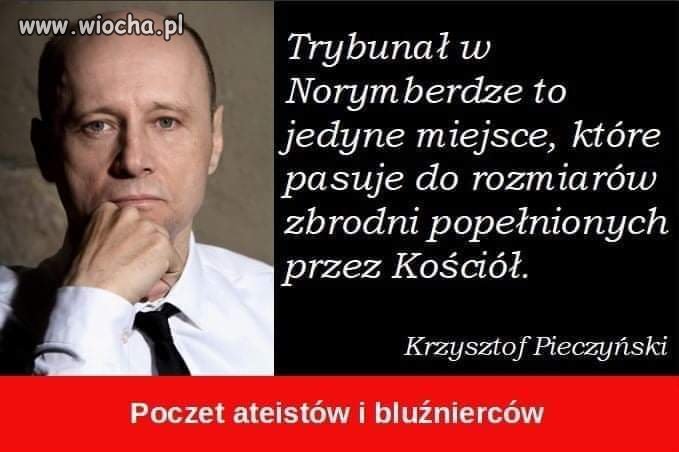 Krzysztof Pieczyński o zbrodniach Kościoła