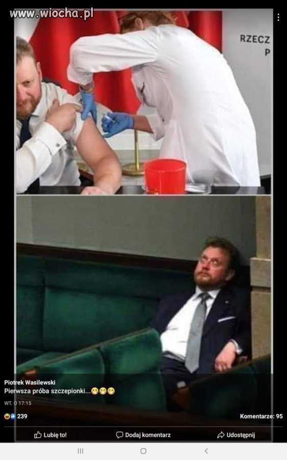 Pierwszy test szczepionki 