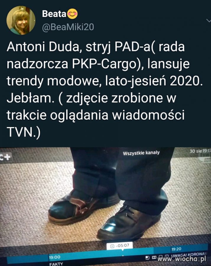 Może jeszcze nie dostał pierwszej wypłaty ?