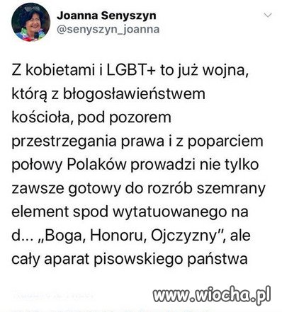 Nie PiS, nie idioci z wydziabanym orłem na 