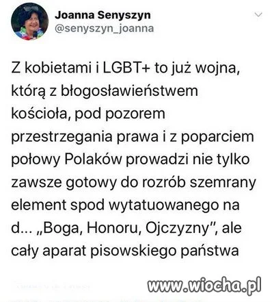 Nie PiS, nie idioci z wydziabanym orłem na 