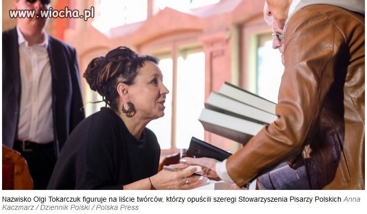 Pisarze się zbuntowali. Nie popieraja kultury PiSu