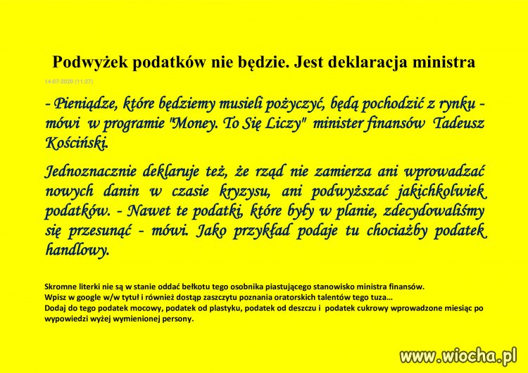 Prawdomówny minister