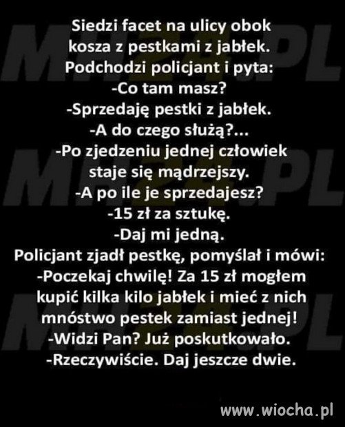 Policjant i pestki...