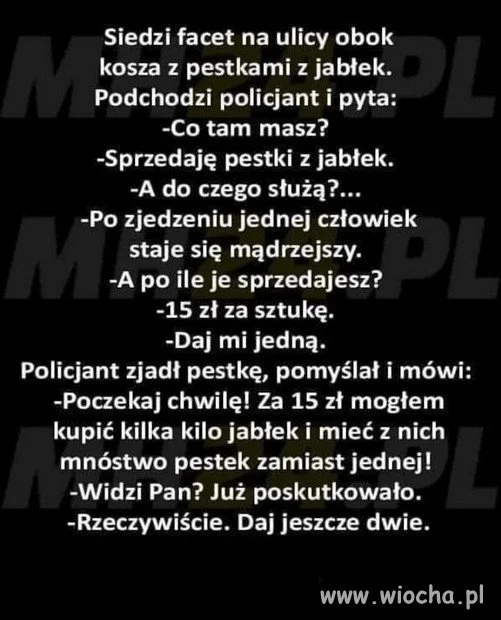 Policjant i pestki...