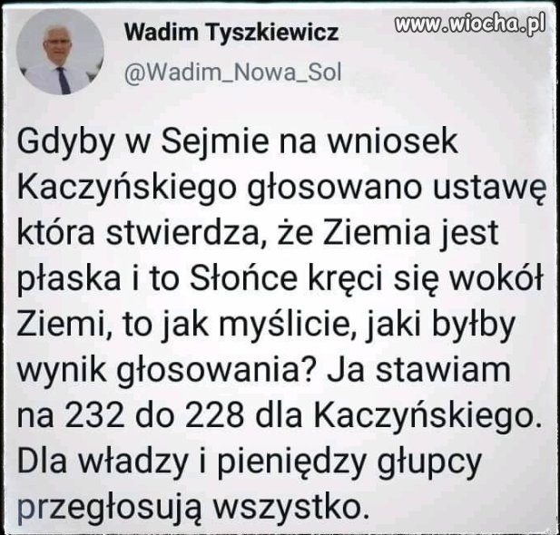 Niestety taka jest prawda