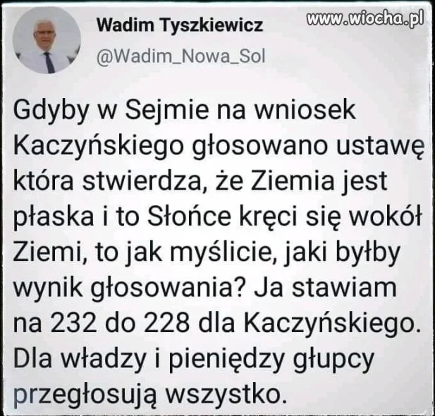 Niestety taka jest prawda
