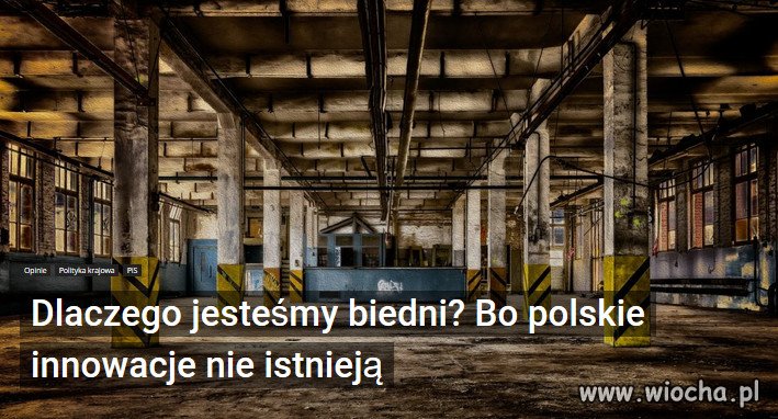 Brakuje inwestycji i systemu. 