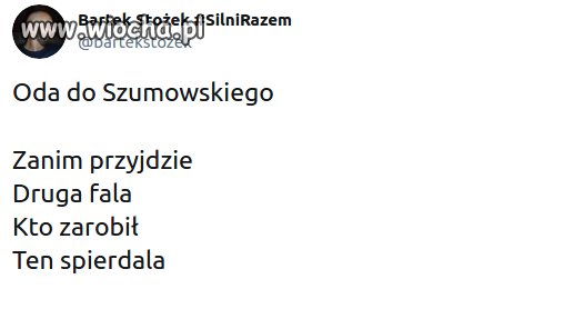 Oda do Szumowskiego
