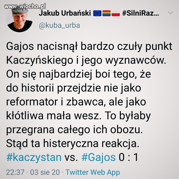 Wbił mu szpilę 