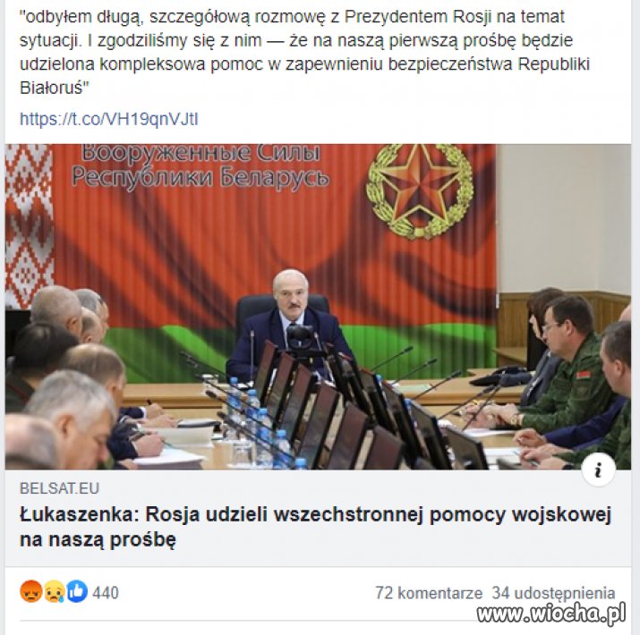 Łukaszenka zaczyna się bać