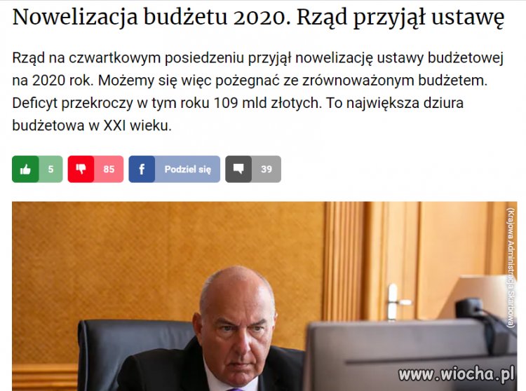 Miało być 0. Jest 109 mld. 