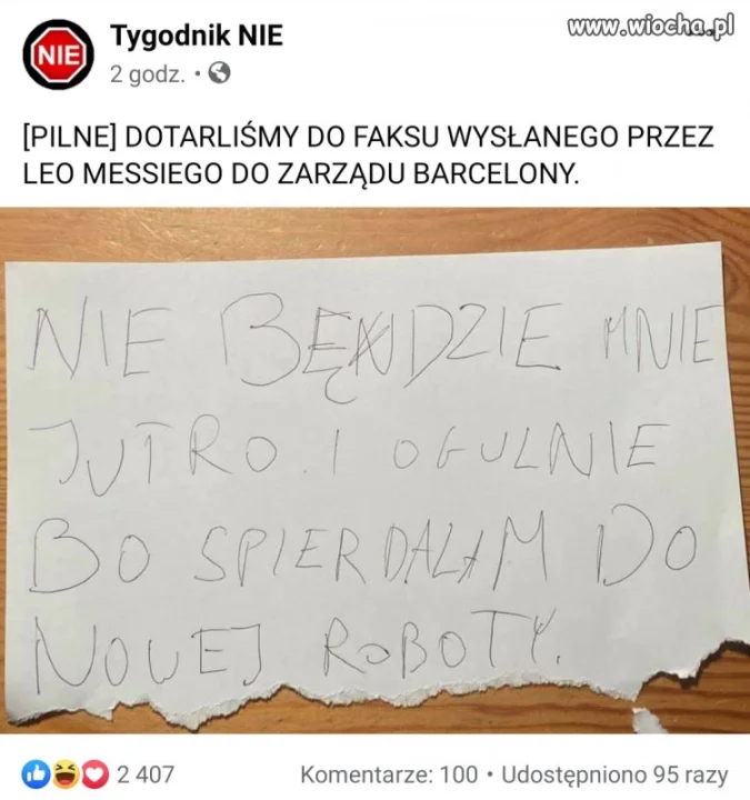 Messi ma nową robotę