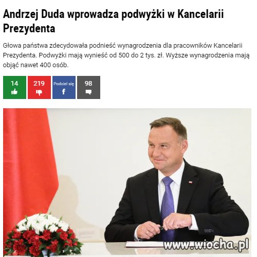 Nie chce dać mi Tusk, 