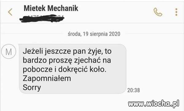 Dobrze że sobie przypomniał.