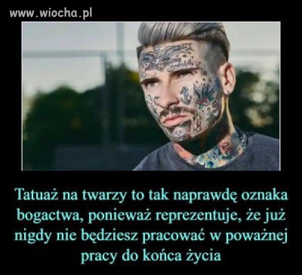 Tatuaż na twarzy   
