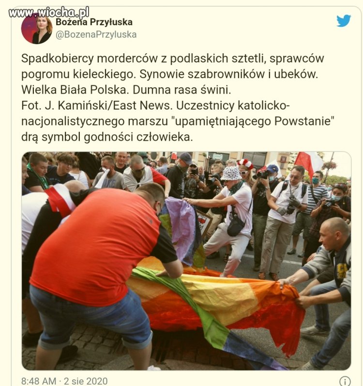 Pogrom czy co? Nie to tylko prawaki czczą ...